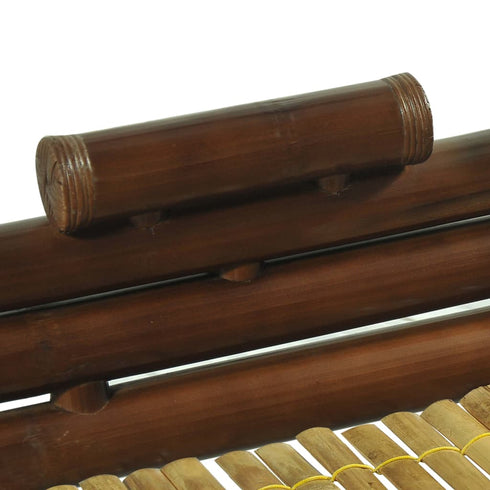 Aki Kagu -  Bed Frame Dark Brown Bamboo 140x200 cm